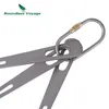 Rock Protection Boundless Voyage Titanium Carabiners Outdoor Camping Hook spänne med låsklättringstillbehör Quick Draws HKD230810