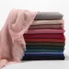 Ethnic Clothing 10pcs/Lot Women Diamond Plain Viscose Cotton Hijab Crinkle Shawl Muslim Head Scarf Big Long Pashmina Wrap Female Foulard