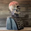 Halloween Terror Mask Cos Biochemical Crisis Demon Zombie Skeleton Head Cover Clothing Props Party Supplies HKD230810