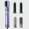 5-in-1 Hair Dryer Brush Set - Negative Ionic Hot Air Brush, Volumizer, Curler, Straightener & Interchangeable Brush Heads!