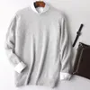 Camisolas masculinas Genuine 100 Mink Cashmere Sweater Homens Jumper Outono Inverno Casual O Neck Quente Pulôver Robe Hombre Pull Homme 230809