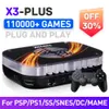 Игровые контроллеры Joysticks Kinhank Super Console x3 Plus ретро-консоли видеоигр встроенные 114000 Classic Games 4K Mini Game Box для PSPPS1SNES 230809