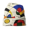 Berretti Bonnet Cappello invernale caldo lavorato a maglia nello stile di Joan Miro Skullies Berretti Berretti Surrealismo Arte astratta Cappelli Beanie Berretto da sci all'aperto