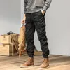 Men's Pants CAAYU Joggers Cargo Pants Men Casual Y2k MultiPocket Male Trousers Sweatpants Streetwear Techwear Tactical Track Black Pants Men 230809