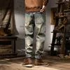 Men's Jeans Loose White And Worn Trousers Denim Large Size Men Spring Winter Style Vintage Simple Classic