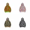 A Bathing Ape Autumn and winter New men's and women's Camouflage Star Shark Head Thin Hooded Sweater Bathing Ape Hooded