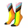 Kadın Çoraplar İlerleme Eşcinsel Gurur Bayrağı Çorapları Kalınlaştırılmış Termal Erkek ve Kadınlar Unisex için