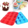 Stampi da forno Mini muffin 24 fori Stampo rotondo in silicone Biscotti cupcake fai da te Pan fondente Budino antiaderente Strumento torta al vapore 230809