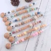 Neue Baby Schnullerclips Personalisierter Name Zähnen Spielzeug Dummy Nippel Halter Clip Kette Babys Zubehör Neugeborene Geschenke benutzerdefiniert