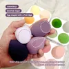 Губки аппликаторы хлопок Imagic 4pcsset Makeup Sponge с хранением ящик для хранения мягкая профессиональная затяжная сухость мокрый вариант основоподъемный инструмент красоты женщины яйцо 230809