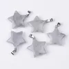 Pendant Necklaces 5pcs/Lot Star Shape Stone Pendants Unisex Gemstone For Jewery Making