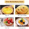 Pişirme kalıpları 1020pcs Yeniden kullanılabilir alüminyum cupcake yumurta tart kalıp kurabiye puding kalıp yapışmaz kek hamur işi aletleri 230809