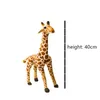 Animali di peluche ripieni 1pc 40CM Simulazione carina Giraffa Giocattoli di peluche Bambini Bambino Bella vita reale Bambole animali Decorazione della stanza dei bambini Regali di compleanno