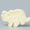 Formy do pieczenia 3D Dinozaur Floy Cakiet Formy Biscuit Expossing Mold Sugarcraft Desser Silikon do SOP Cake Decor Narzędzie 230809