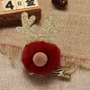 Hair Accessories 4 Styles Christmas Plush Hairpin Ball Winter Fashion Children Top Clip Elk Duckbill Antlers Cute