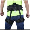 Rock Protection Professional Rock Climbing Harness Half Body Safety Rappelling Mountaineering Belts Fall Arrest Protection Equipment HKD230810