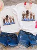 Tenues assorties pour la famille, fille, amour des années 90, tenues assorties pour la famille, T-shirt graphique pour femmes, filles, garçons, enfants, vêtements d'été pour maman et maman