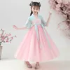 Girl's Dresses New Spring and Autumn Children's Summer Dress Little Girl Embroidered Princess Dress Hanfu 2-12T Children's Dress