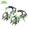 Rock Protection BRS Professional Mangane Steel Climbing Crampons Outdoor Snow Walking Bunded 14 Tooth Non-Slip Mountainer Equipment HKD230811