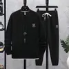 Men's Hoodies 2023 Tiktok Live Fashion Brand Sports And Leisure Suit Waffle Sweater Pants Two-piece Set