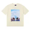 York Limited Sky Cloud Desired Life Print for Men and Women Couple Casual Short Sleeve T-shirt