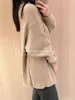 Womens Sweaters Autumn and Winter loro piana Cashmere Light Khaki Cardigans