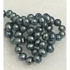 Pendant Necklaces 18" Gorgeous 8-9mm Natural Tahitian Black Green Baroque Pearl Necklace 42-84cm Lenght