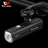 Rower Lights West Rowing Profesjonalne reflektor rowerowy MTB Rower Waterproof Front Light 1000 Lumen USB ładowarka rowerowa Latarka HKD230810