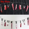 Andra evenemangsfest levererar cosplay fånge prop halloween handbojor fetters plast terror natt dekorera shackle kroppskedja hallowmas trick leksaker butik 5z 230809