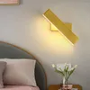 Wandlamp Modern Licht LED Aluminium 360° Draaibaar Voor Wonen Studeerkamer Slaapkamer Nachtkastje Hal Gangpad Creatief ontwerp