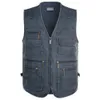 Men's Vests 8XL 9XL 10XL Male Casual Summer Big Size Cotton Sleeveless Vest With Many 16 Pockets Men Multi Pocket Pograph Waistcoat 230809