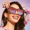 Solglasögon ramar kaj varumärke design katt ögon solglasse mode kvinnlig vintage spegel cateye feminino uv400 230809
