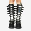 Boot's Cosplay bottes hautes hiver Long Tube en cuir chevalier botte Punk gothique classique noir talon chaussures genou haute 230809