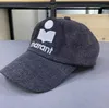 Marant gorra de béisbol de diseñador cuero de moda señoras hombres sombrero de cubo letras marrones negras sombrero bordado ala ancha sombrero marant gorra de lengua de pato