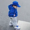 Bluzy bluzy 2-11Y Niebieskie bluzy dla nastolatków Baby Boys Hoodies Stroje Ubrania wełna wełna dziewczęta sport sport