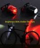 Cykelbelysningar West Cykling cykelljus USB -laddningsbar vattentät säkerhetsvarningsficklampa cykellampa som kör hjälm cykling bakre bakljus hkd230810