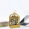 Novelty Items 1Pcs Nordic Gold Birdcage Mosquito Coil Holder Summer Days Iron Mosquito Repellent Incense Rack Plate Home Decoration 230809