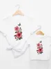 Family Matching Outfits Graphic Tee T-shirt Family Matching Outfits Boy Girl Women Kid Child Summer Butterfly Flower Mom Mama Mother Clothes Clothing R230810