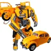 Transformatie speelgoed Robots IN VOORRAAD AOYI 18 CM Transformatie 5 Film Speelgoed Jongen Anime Action Figure Robot Auto Vliegtuigen Dinosaurus Model Kids SS38 SS61 230809