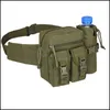 Outdoor Bags Military Waist Fanny Pack Utility Tactical Men Bag Fishing Pouch Cam Hiking Climb Hip Bum Belt Bottle Drop Delivery Spo Dhcfw