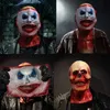 Halloween Double-layer Horror Mask Cosplay Ghoulish Clown Scary Mask Face Skin Latex Two Layer Ghostface Skeleton Prop Adult Kid HKD230810