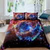 Juegos de cama Cosmic Milky Way Print Juegos de poliéster Niños Niños Cubre Niños Juego de ropa de cama para adolescentes Juego de cama king size 230809