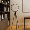 Floor Lamps Nordic Triangle Lamp Simple Black And Golden Corner LED Lights Adjustable Study Bedside Tripod