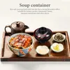 ボウルズミソボウル小さなスープサムルキッチンライスレストランリドスパゲッティ便利な日本のプラスチック容器