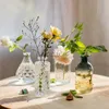 Vintage Glass Mini Vase European Office Flower Set Aroma Bottle Flower Arrangement vardagsrum HKD230810