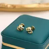 top quality dupe brand jewelry leopard stud earrings for women