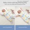 Pajamas Baby sleeping bag cute animal print baby pajamas autumn thick winter warm pajamas 0-6 year pajamas Z230811