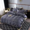 Set biancheria da letto di lusso Sisher 4 pezzi Lenzuolo piatto Set copripiumino matrimoniale Copripiumino confortevole matrimoniale Biancheria da letto matrimoniale Y2244q