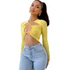 Canotte da donna Top all'uncinetto Scava fuori Crop Top Sexys Slim Fit Gyaru Abbigliamento Fashion Draw Rope Night Club Outfit Abiti estivi per le donne