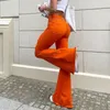 女性のジーンズ2023低ウエストトランペットパンタローデュージャーファッション弾性スリムデニムズボンフレアブートカット女性のためのパンツ